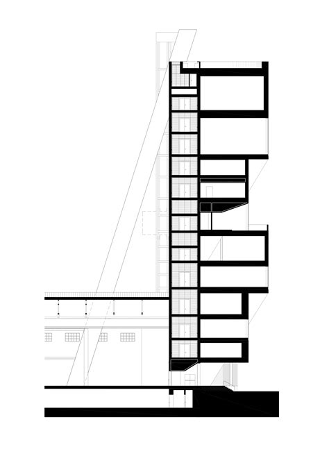 oma prada fondazione tower section
